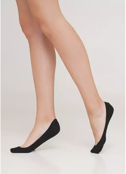 Женские подследники с перфорацией WF1 BALLERINA COMFORT [WFP/SkR-cl] black (черный)