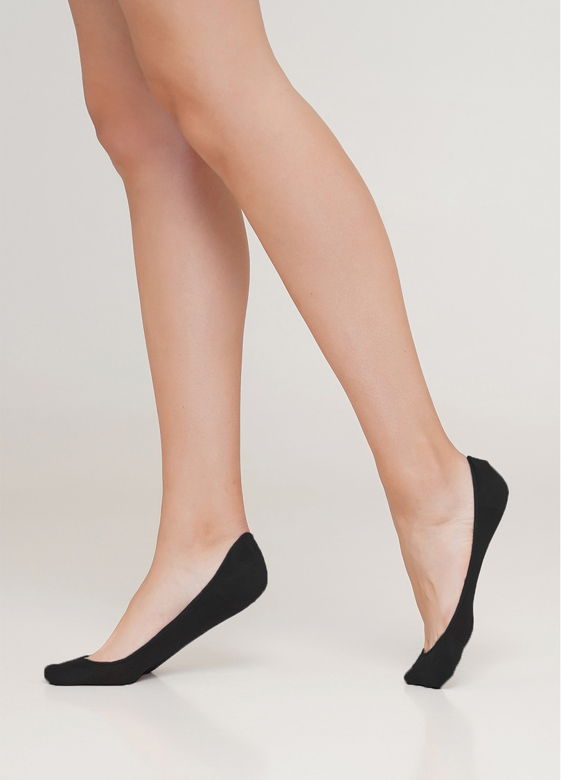 Жіночі підслідники з перфорацією WF1 BALLERINA COMFORT [WFP/SkR-cl] black (чорний)