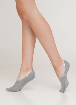 Женские хлопковые подследники WF1 CLASSIC [WFC/Sk-cl] light grey melange (меланж)
