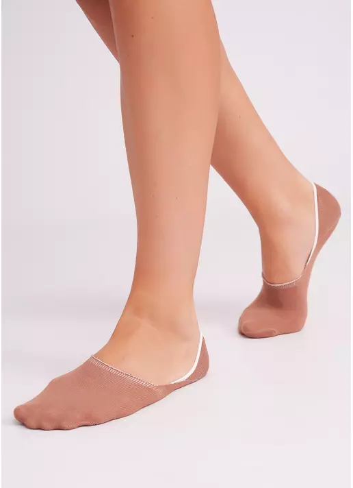 Женские хлопковые подследники WF1 CLASSIC [WFC/Sk-cl] mocha moussa (коричневый)