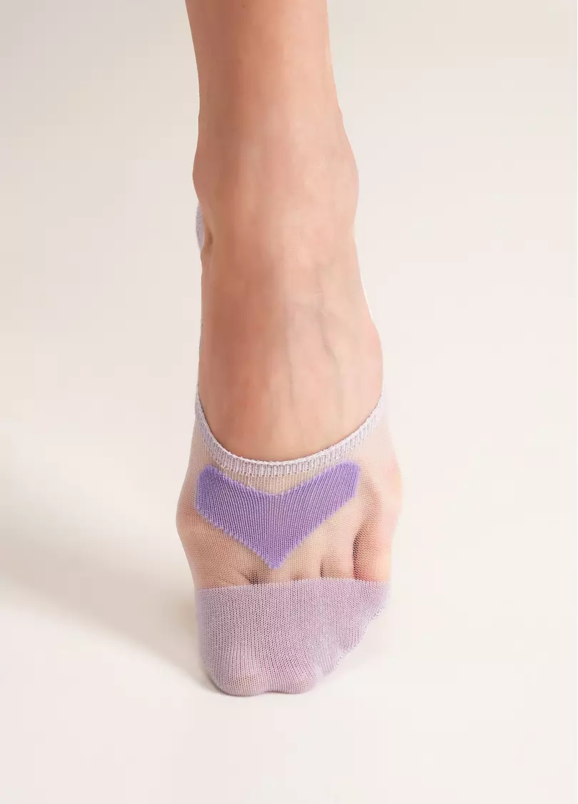 Підслідники прозорі з сердечком WF1 CRISTAL 004 lilac (фіолетовий)