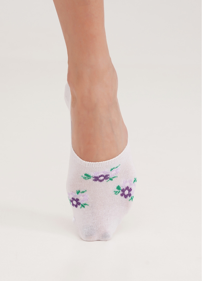 Подследники с цветами комплект из 2-х пар WF1 FASHION SET 2403 white (белый)