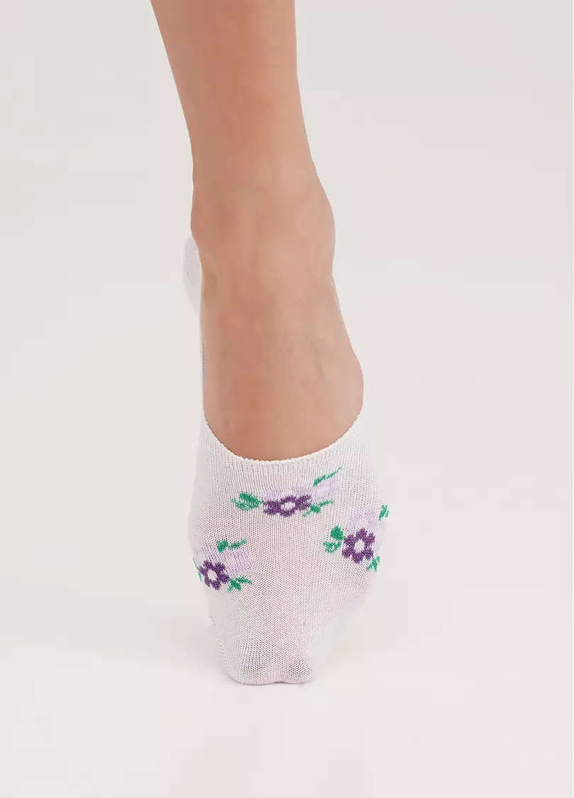 Подследники с цветами комплект из 2-х пар WF1 FASHION SET 2403 white (белый)