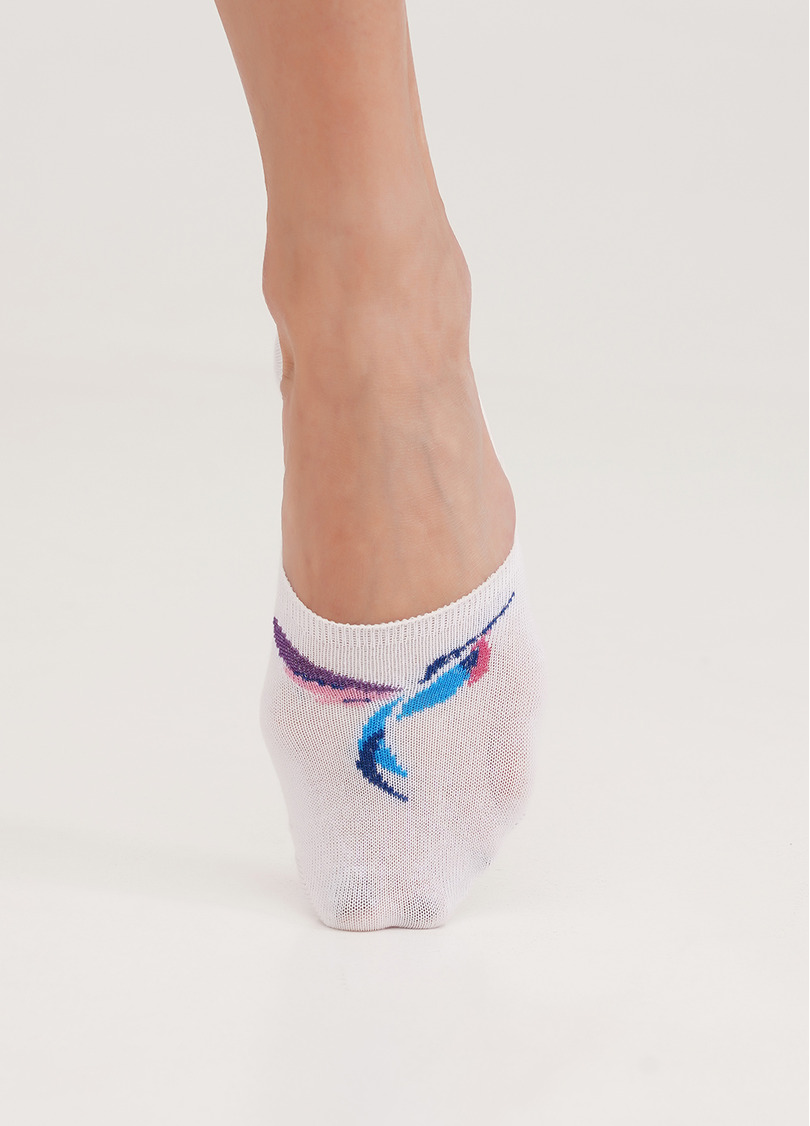 Подследники с полосками комплект из 2-х пар WF1 FASHION SET 2404 white (белый)