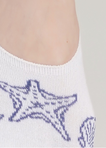 Жіночі шкарпетки підслідники WF1 MARINE 010 (білий)