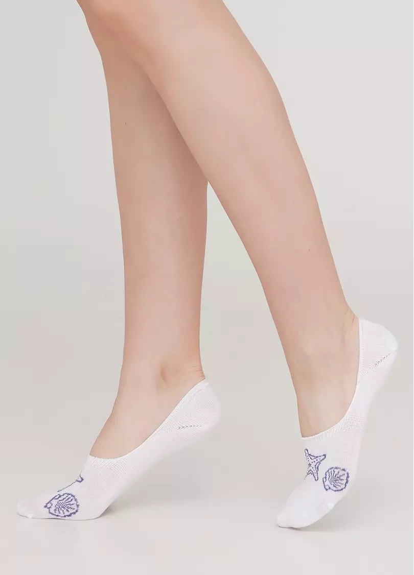 Жіночі шкарпетки підслідники WF1 MARINE 010 (білий)