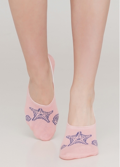 Жіночі шкарпетки підслідники WF1 MARINE 010 (рожевий)