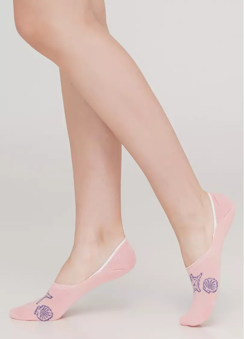 Жіночі шкарпетки підслідники WF1 MARINE 010 (рожевий)