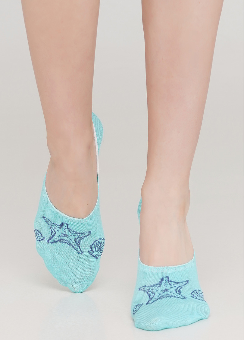 Жіночі шкарпетки підслідники WF1 MARINE 010 (м'ятний)