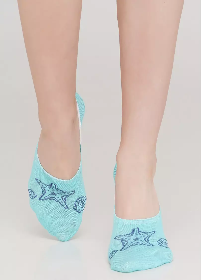 Жіночі шкарпетки підслідники WF1 MARINE 010 (м'ятний)