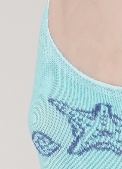 Жіночі шкарпетки підслідники WF1 MARINE 010 (м'ятний)