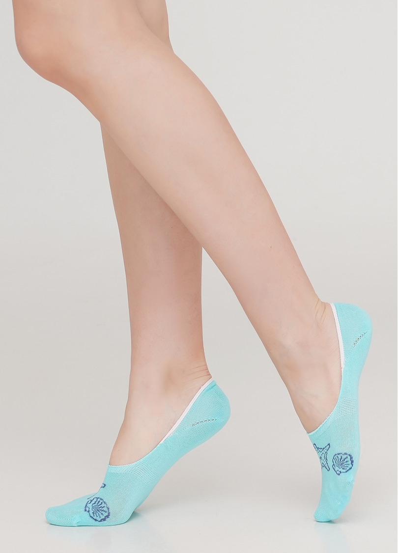 Жіночі шкарпетки підслідники WF1 MARINE 010 (м'ятний)