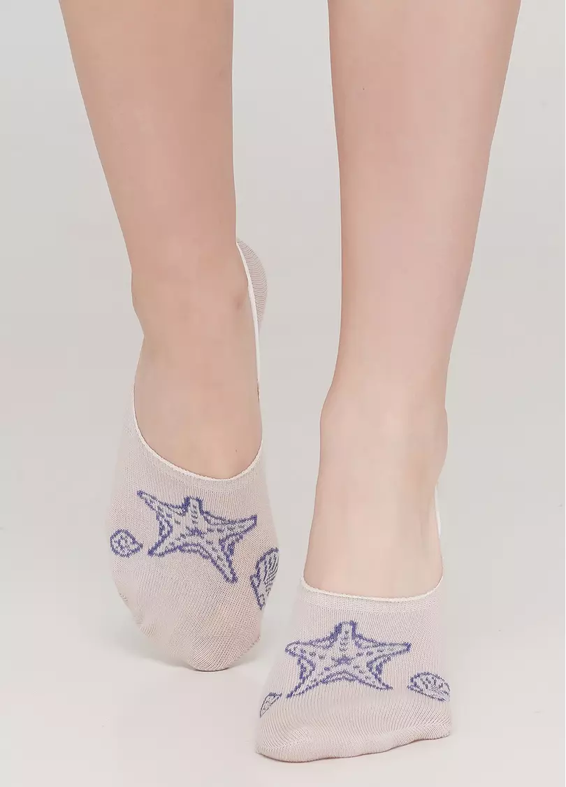 Жіночі шкарпетки підслідники WF1 MARINE 010 (бежевий)