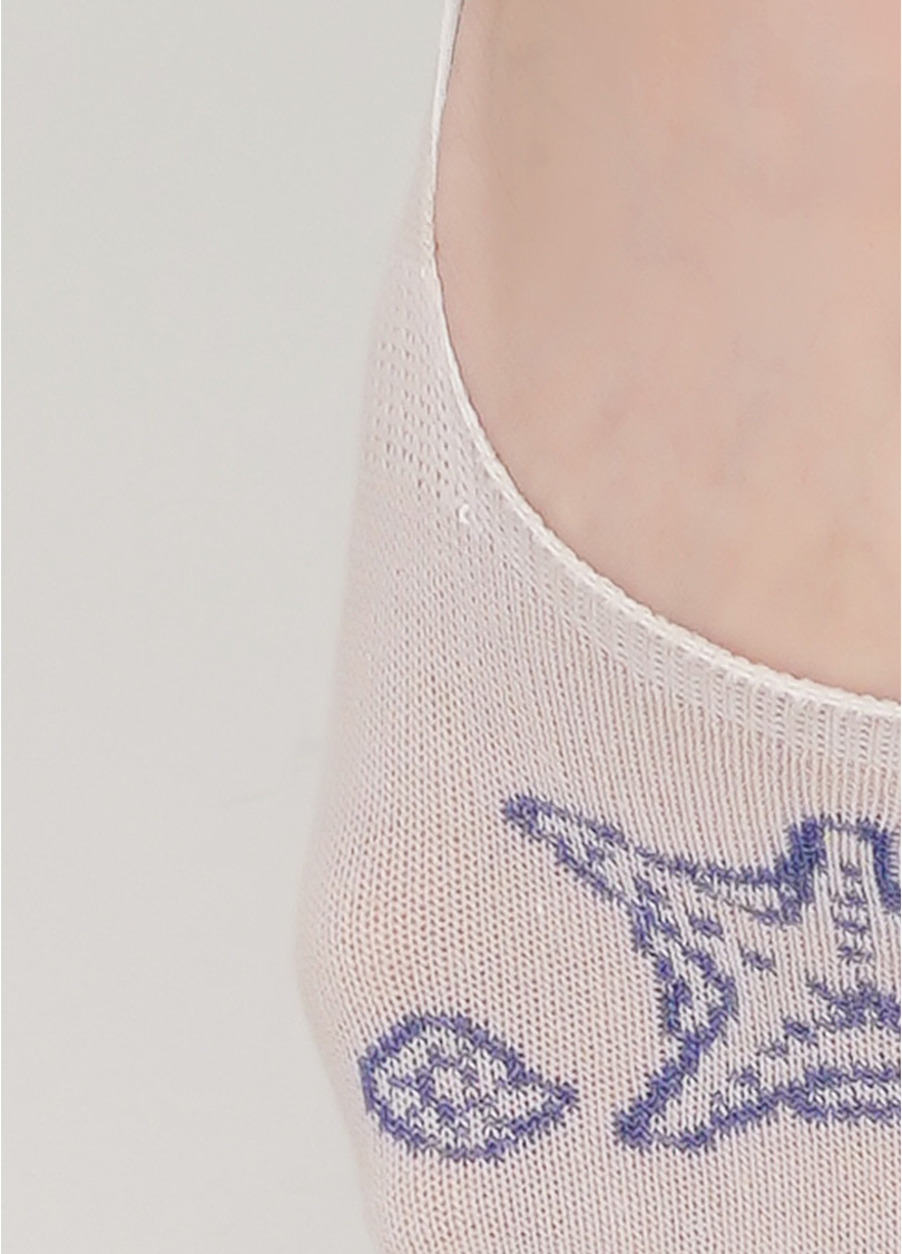 Жіночі шкарпетки підслідники WF1 MARINE 010 (бежевий)