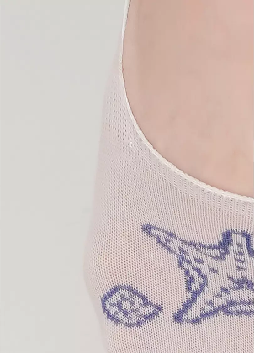 Жіночі шкарпетки підслідники WF1 MARINE 010 (бежевий)