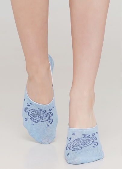 Жіночі шкарпетки підслідники WF1 MARINE 011 (блакитний)