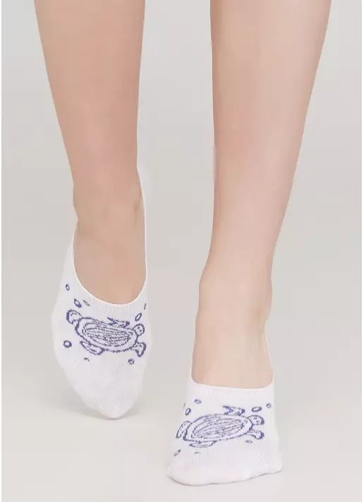 Жіночі шкарпетки підслідники WF1 MARINE 011 (білий)