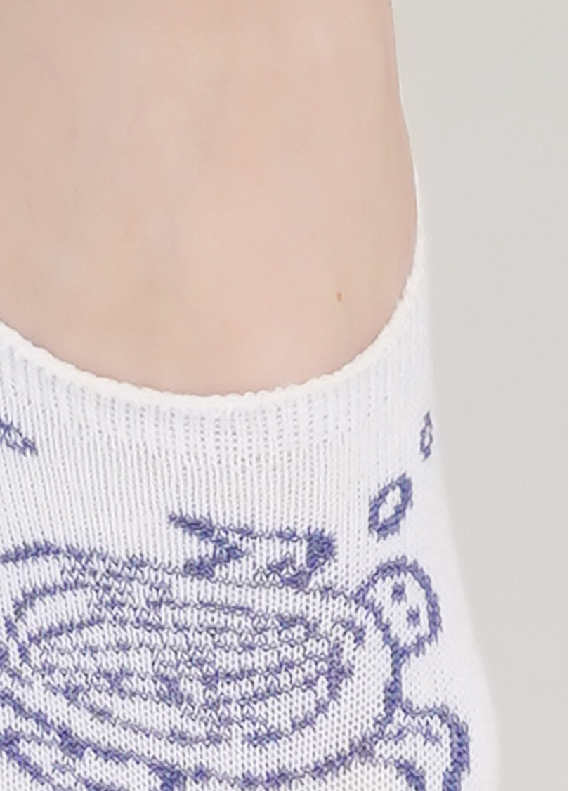 Женские носки подследники WF1 MARINE 011 (белый)