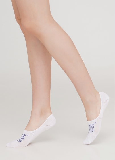 Женские носки подследники WF1 MARINE 011 (белый)