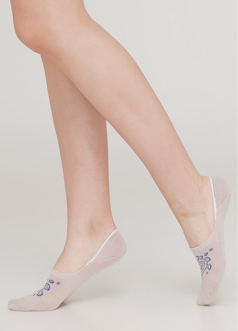 Женские носки подследники WF1 MARINE 011 (бежевый)