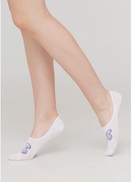 Женские носки подследники WF1 MARINE 012 (белый)