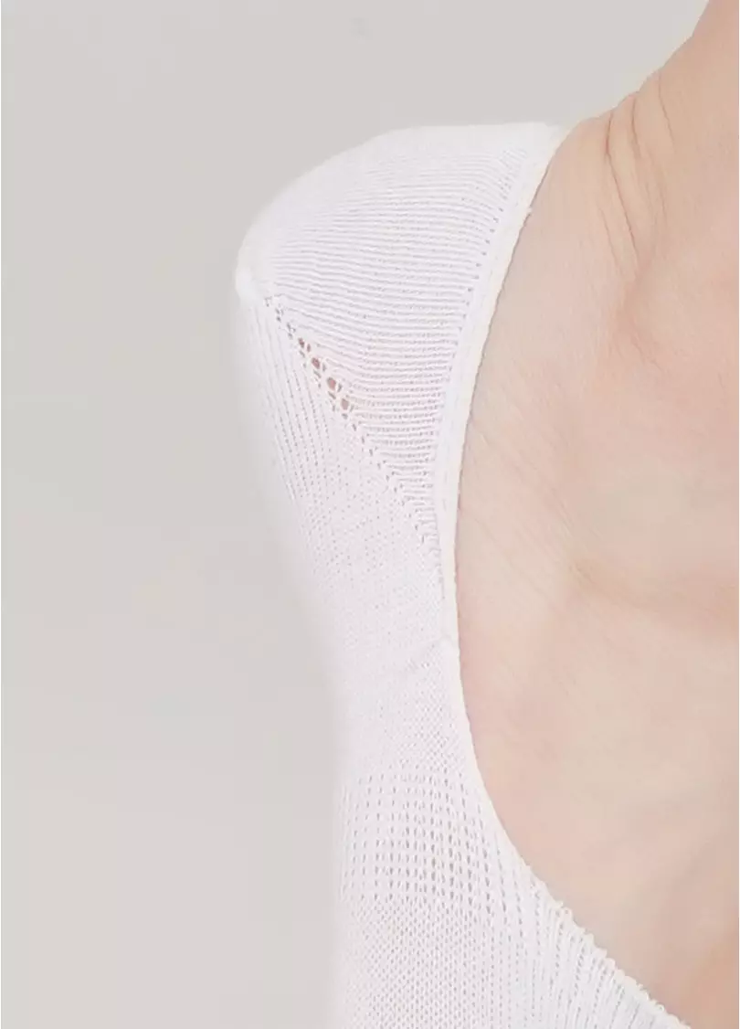 Женские носки подследники WF1 MARINE 012 (белый)