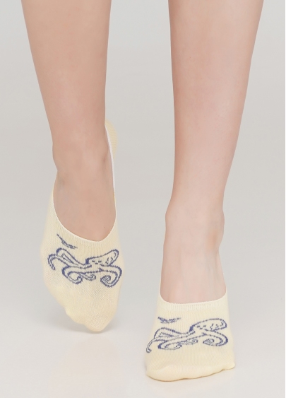 Жіночі шкарпетки підслідники WF1 MARINE 012 (жовтий)