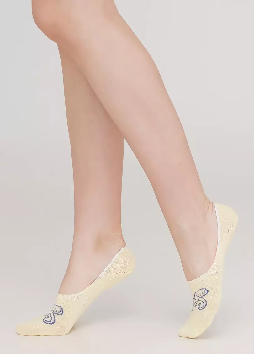 Жіночі шкарпетки підслідники WF1 MARINE 012 (жовтий)