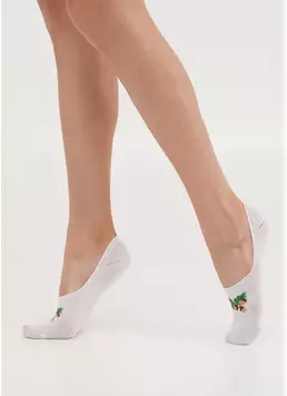 Следы хлопковые с рисунком желудей WF1 UKR 2402 white (белый)