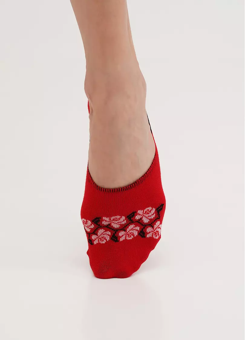 Подследники хлопковые с орнаментом вышиванки WF1 UKR 2405 red (красный)