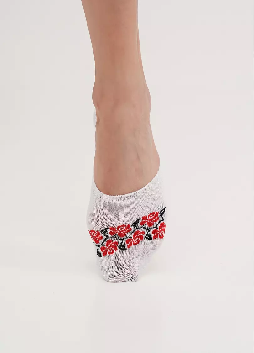 Подследники хлопковые с орнаментом вышиванки WF1 UKR 2405 white (белый)