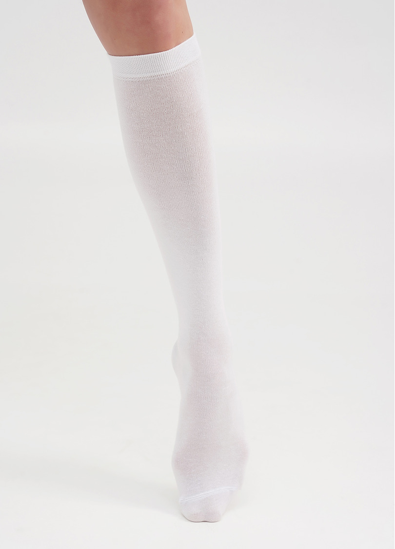 Хлопковые гольфы WG1 CLASSIC white (белый)