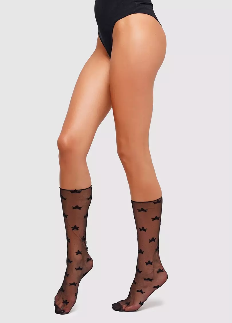 Женские длинные носки с принтом WG1 CRISTAL PA 003