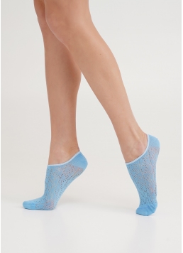 Короткие носки из хлопка WS0 AIR 001 baby blue (голубой)