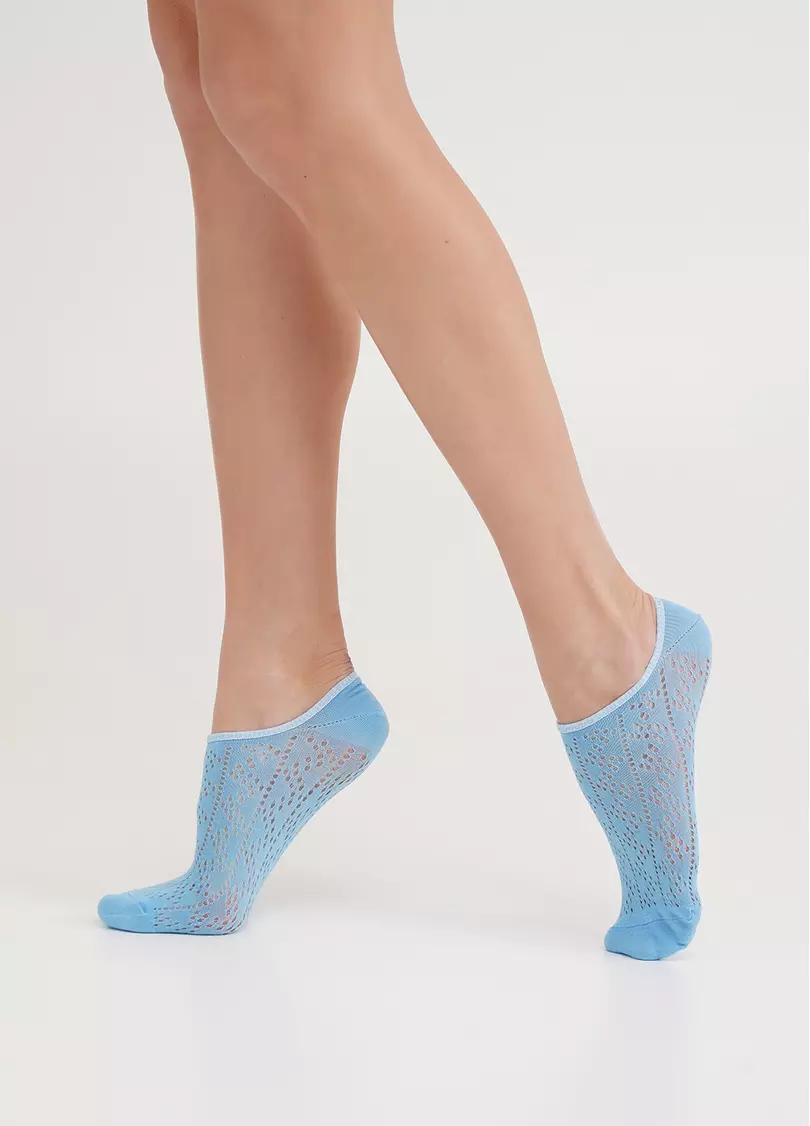 Короткі шкарпетки з бавовни WS0 AIR 001 baby blue (блакитний)