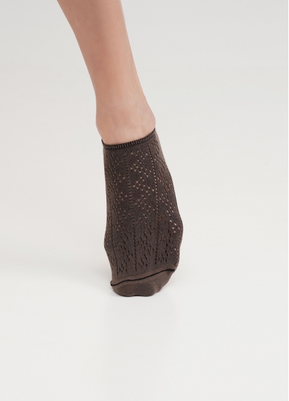 Короткие носки из хлопка WS0 AIR 001 haze (коричневый)