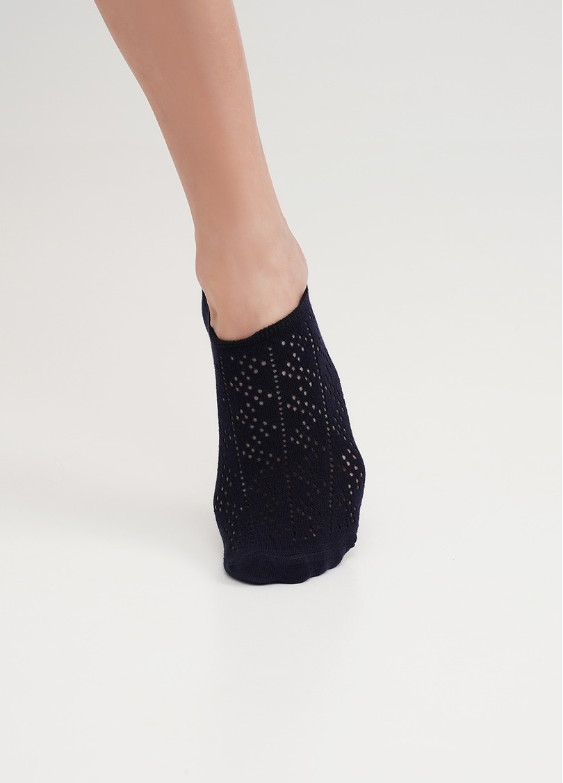 Короткие носки из хлопка WS0 AIR 001 navy (синий)