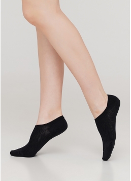 Женские короткие спортивные носки WS0 AIR PA 001 nero (черный)