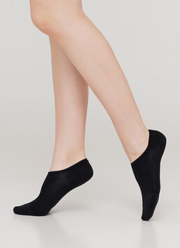 Женские короткие спортивные носки WS0 AIR PA 001 nero (черный)