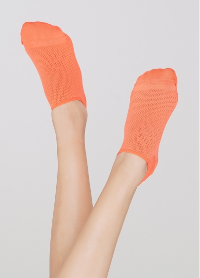 Жіночі короткі спортивні шкарпетки WS0 AIR PA 001 orange neon (помаранчевий)