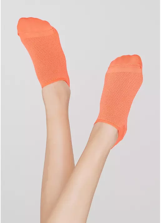 Женские короткие спортивные носки WS0 AIR PA 001 orange neon (оранжевый)
