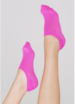 Женские короткие спортивные носки WS0 AIR PA 001 pink neon (розовый)
