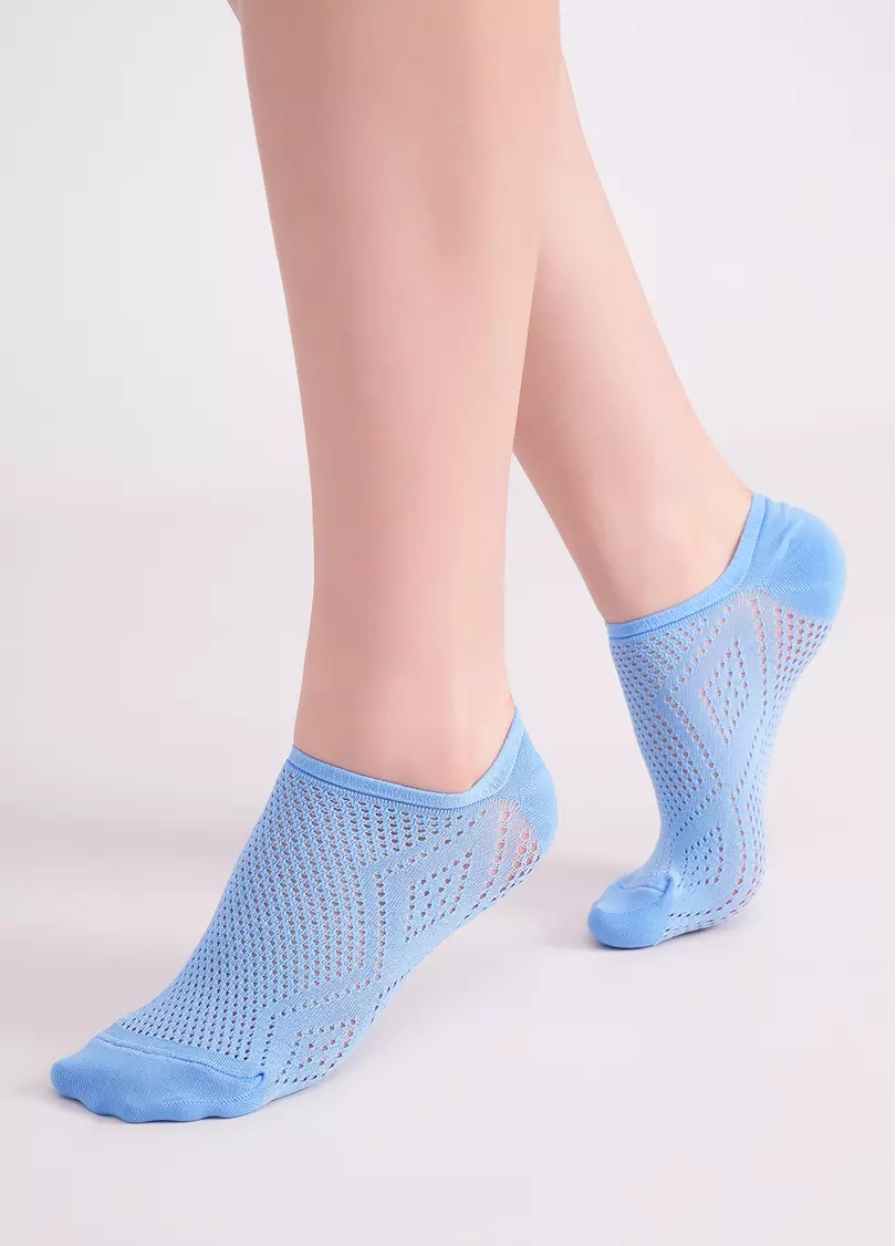 Короткі шкарпетки з поліаміду WS0 AIR PA 004 lacecap hydrangea (блакитний)