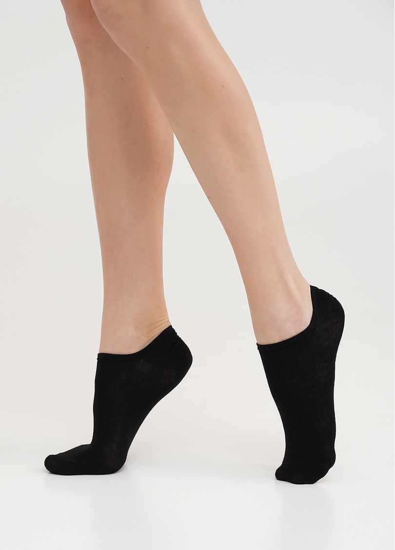 Женские хлопковые подследники WS0 CLASSIC black (черный)