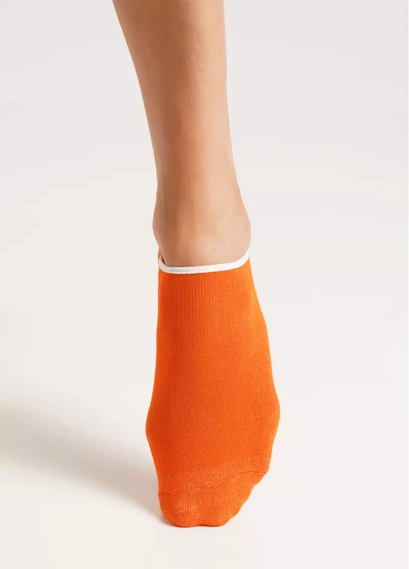 Женские хлопковые подследники WS0 CLASSIC light orange (оранжевый)