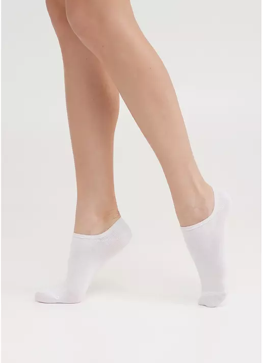 Женские хлопковые подследники WS0 CLASSIC white (белый)