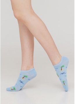 Женские короткие носки WS0 MARINE 012 (голубой)