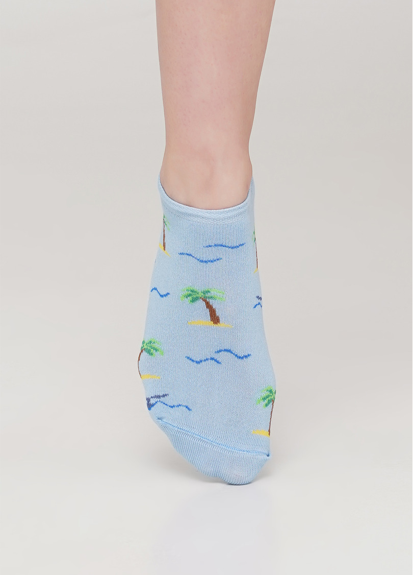 Жіночі короткі шкарпетки WS0 MARINE 012 (блакитний)