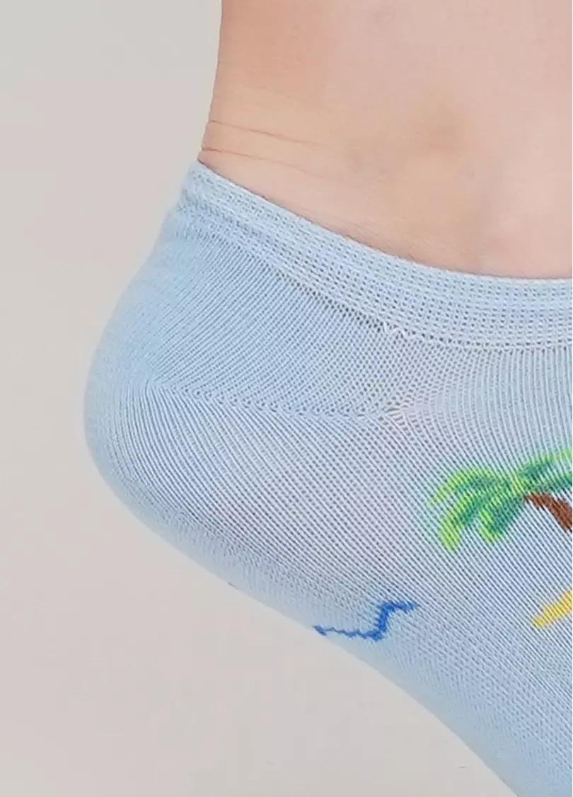 Женские короткие носки WS0 MARINE 012 (голубой)