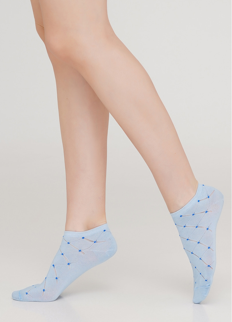 Шкарпетки короткі жіночі WS1 AIR 001 [WS1C/Aj-001] (блакитний)